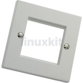 Excel White Single Gang Flat Plate without Blanks (100-714)