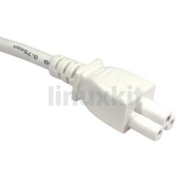 UK C5 Power Cable - 0.5m White