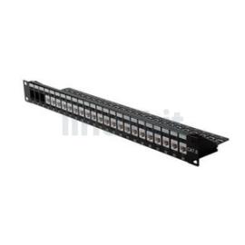 Roline Keystone 19'' Module Frame Cat.5/Cat.6, 24 Ports, Blank, Unshi