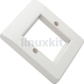 Excel Office Single Gang Faceplate Complete with 2 Half Blanks Office
