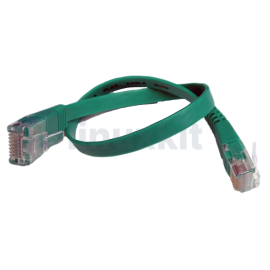 Flat Cat6 Patch Lead 0.25m Red