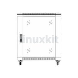 All-Rack 12U Floor Standing Cabinet (Black)