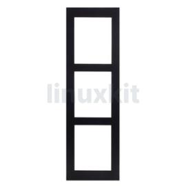 2N Surface Installation Frame for 3 Modules - Black