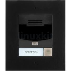 2N IP Solo Flush Mount Intercom in Black