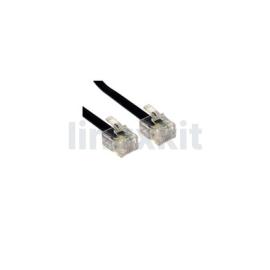 RJ11 1m ADSL Modem Cable in Black