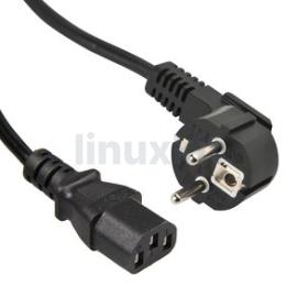 Euro Schuko C13 IEC Kettle 1.9m Black Cable