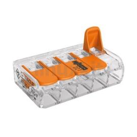 Wago 221-415 5-Conductor Splicing Connector; Max 4mm (25 pcs)