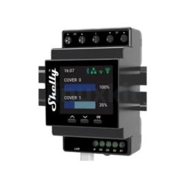 Shelly Pro Dual Cover PM DIN-Rail Mounted Cover/Shutter Controller with Power Metering