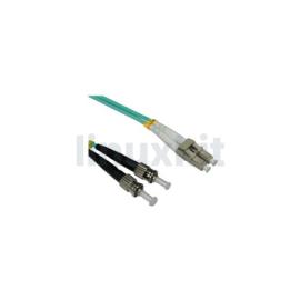 1m OM3 LC-ST 50/125 Fibre Cable Aqua