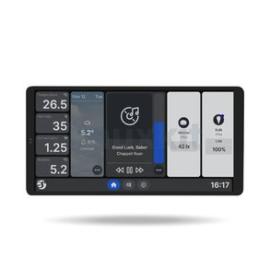 Shelly Touch Screen Wall Display X2 & BLU H&T (Silver)