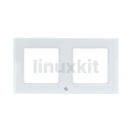 Shelly Wall Frame 2 Two-Gang Wall Frame for Smart Switches (White)