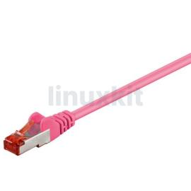 Ethernet Cable - Category 6 - Pink - 0.25m