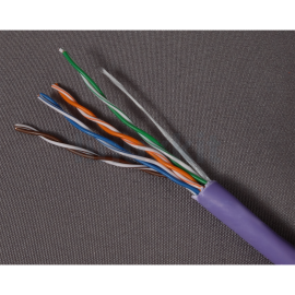 305m Box solid CAT5E cable - violet