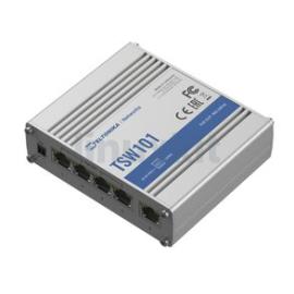 Teltonika TSW101 Automotive 5 Port Gigabit Switch with 4 PoE+ Ports