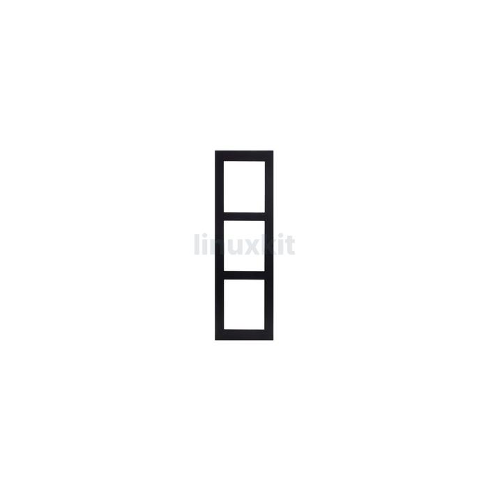 2N Surface Installation Frame for 3 Modules - Black