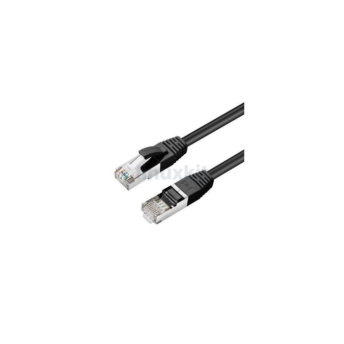 MicroConnect CAT6A S/FTP Network Cable 0.25M (Black)