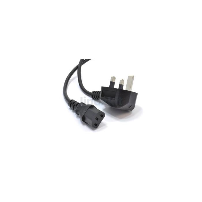 UK C13 Power Cable Black - 70