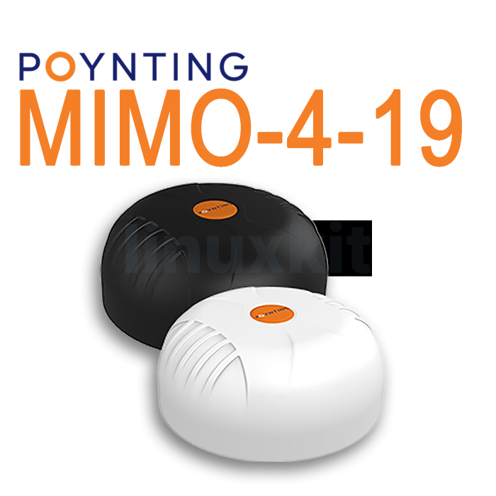 9-in-1 LTE/WiFi antenna - BLACK