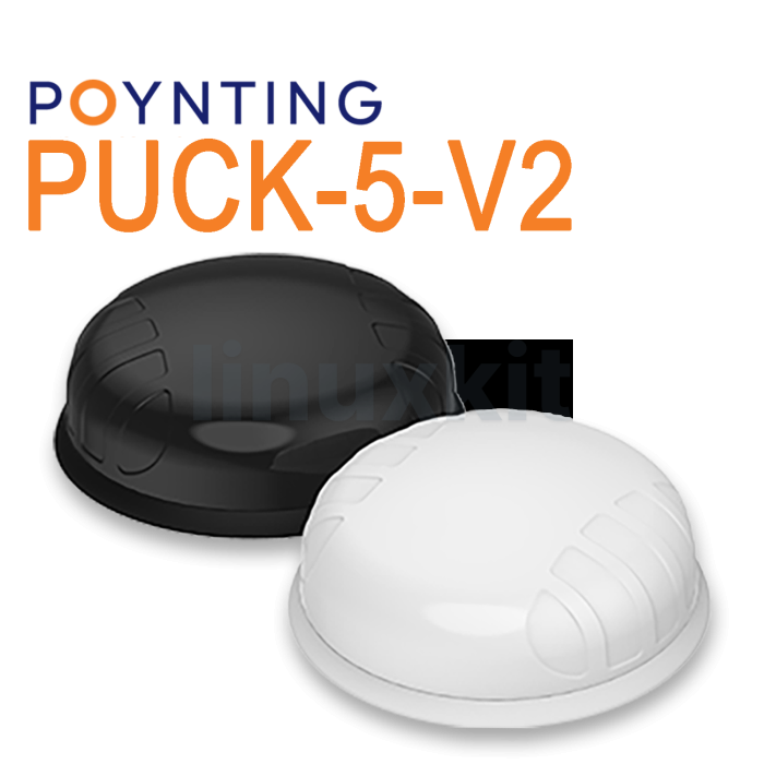 5-in-1 automotive PUCK antenna - white