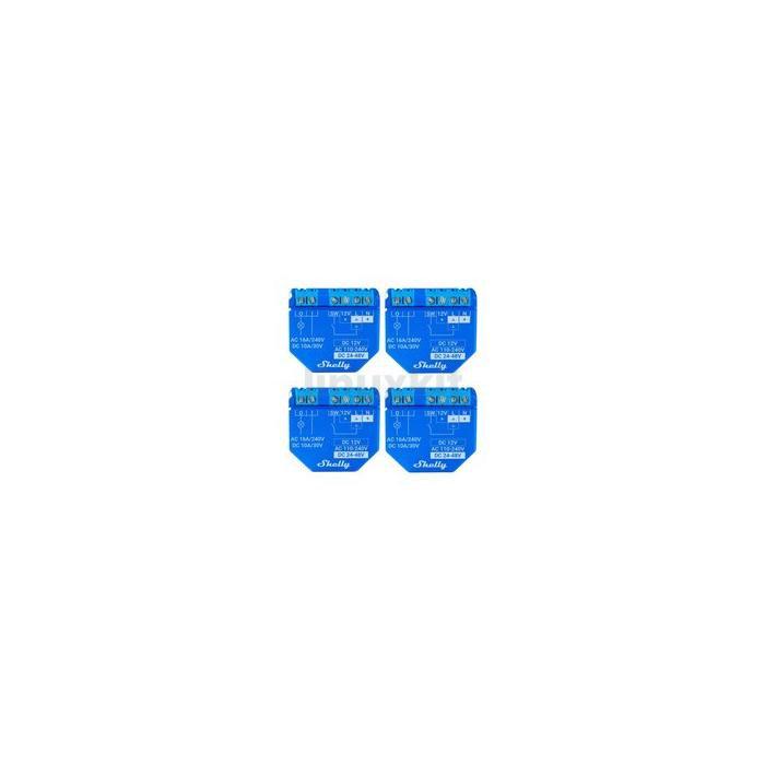 Shelly 1 Gen3 WiFi Operated Smart Switch 4-Pack
