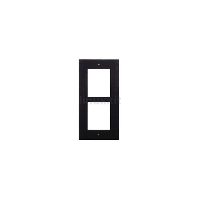 2N IP Verso 2-Module Flush-mount Frame, Black