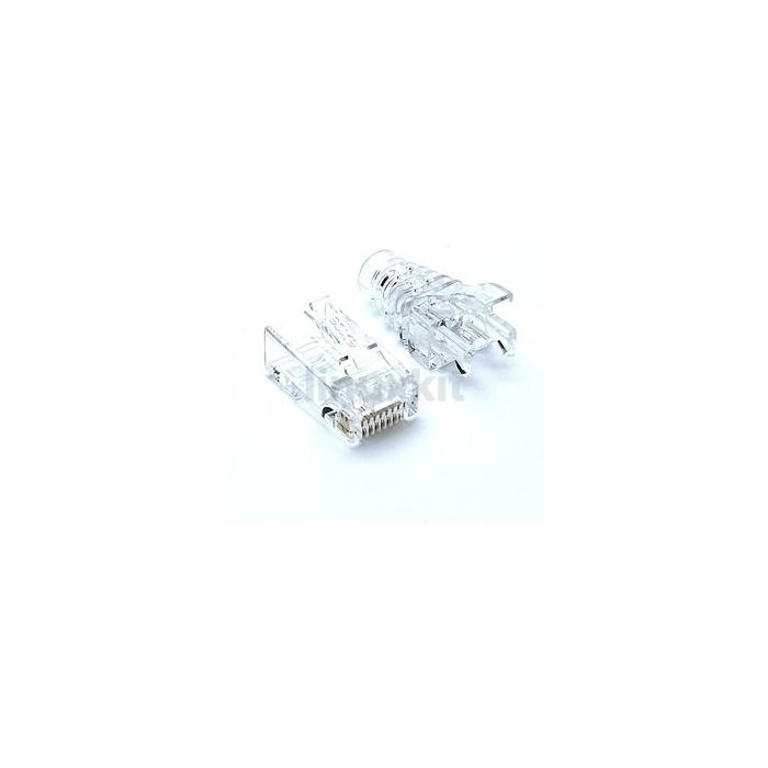 RJ45 Plug and HD Boots (100-pack)