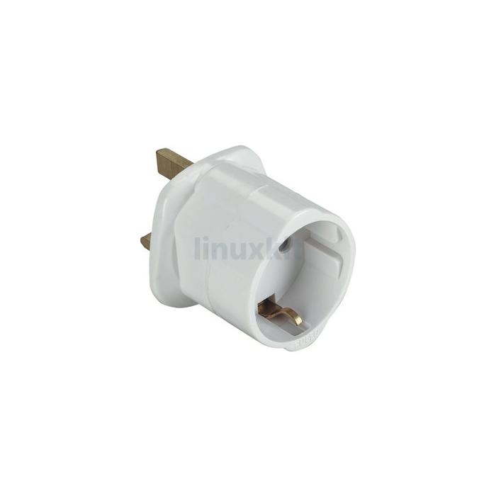 EU to UK Plug Adapter PSUUKEU-R - Round