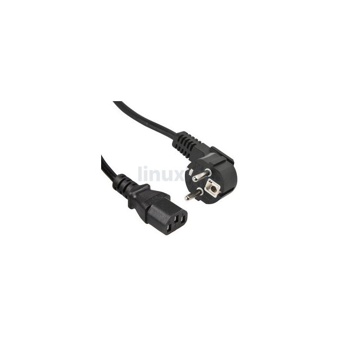 Euro Schuko C13 Kettle 0.7m Cable in Black