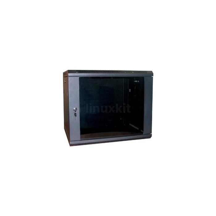 Flat Packed Wall Rack Cabinet 15U 600mm x 500mm (Black)