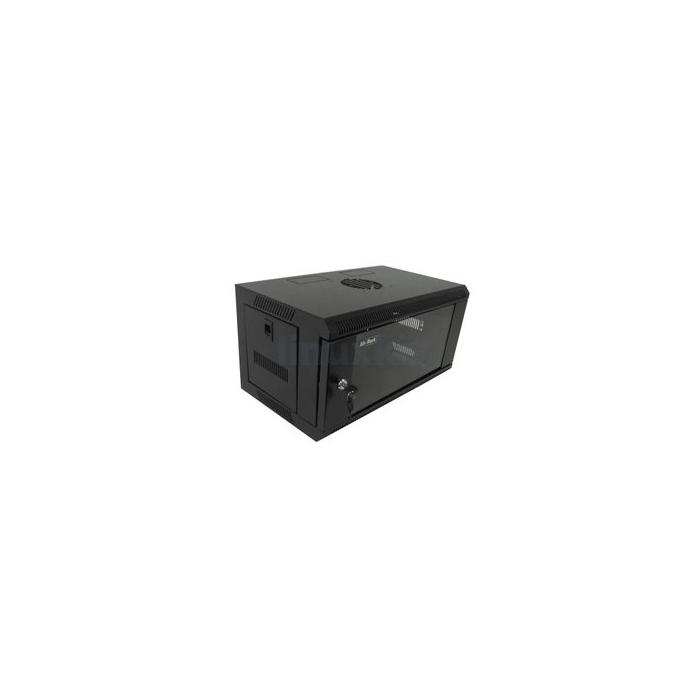 All Rack 4U 300MM Deep Wallbox Cabinet in Black (CAB4WB300BL)