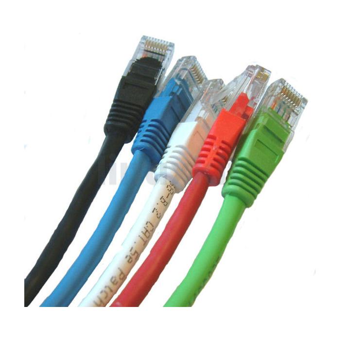 0.25m CAT5e patch lead yellow