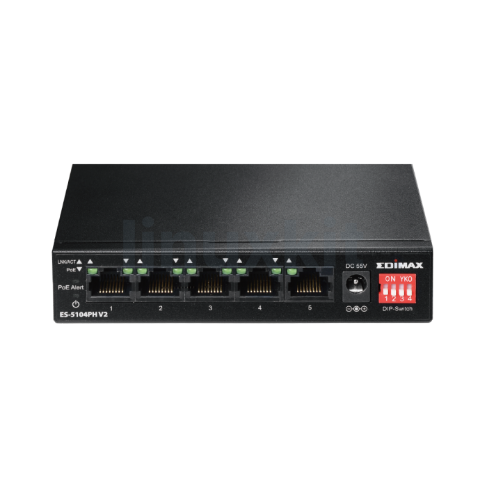 Edimax 100meg 4+1 port 60W PoE switch