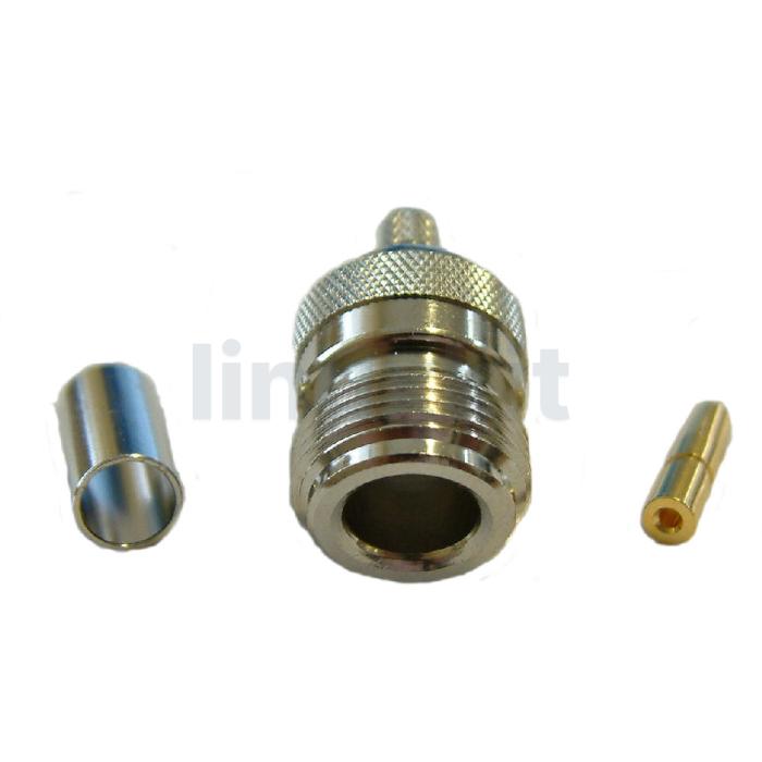 N Socket crimp for LMR200 cable