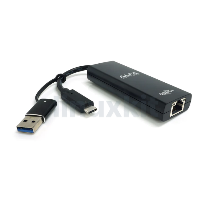 ALFA 2.5GbE USB Type-C & Type-A adapter