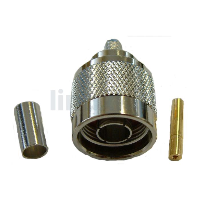 Reverse N Plug crimp for HDF200 cable