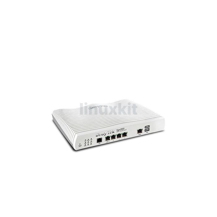 DrayTek Vigor 2832 Triple-WAN ADSL2/2+ Router Firewall with 4 Gigabit