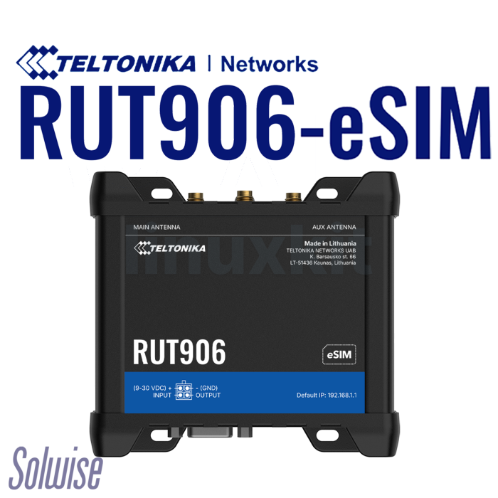 eSIM 4G/LTE Router with I/O connector