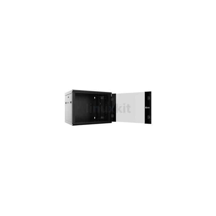 All Rack 9U 450MM Deep Wallbox Cabinet in Black (CAB9WB450BLK)