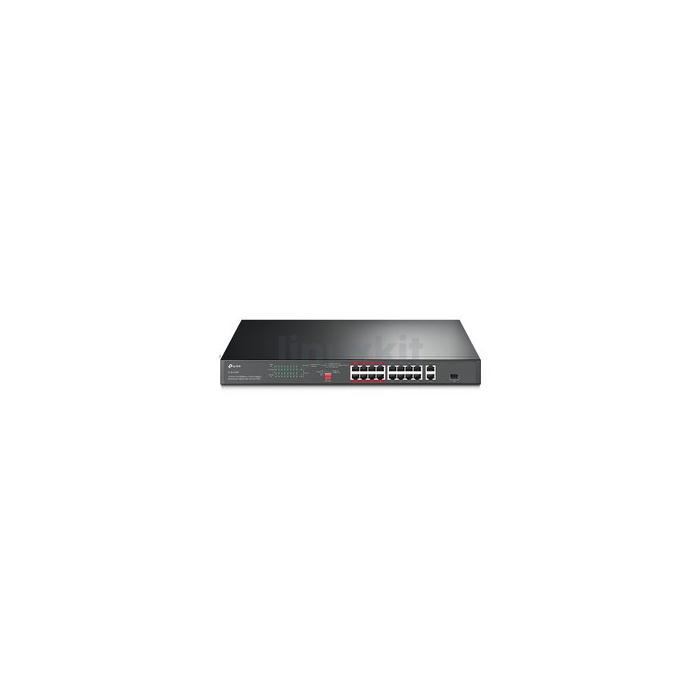 TP-LINK TL-SL1218P 16-Port Unmanaged Rackmount PoE+ Switch