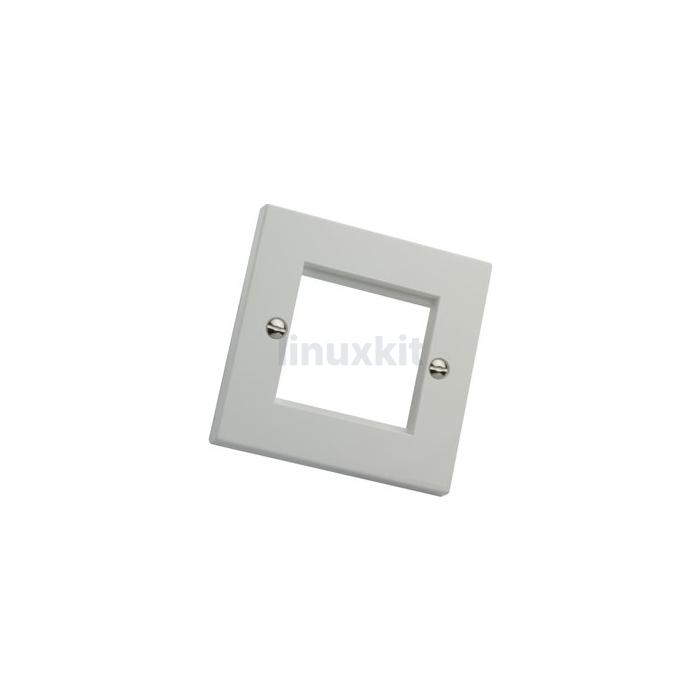 Excel White Single Gang Flat Plate without Blanks (100-714)