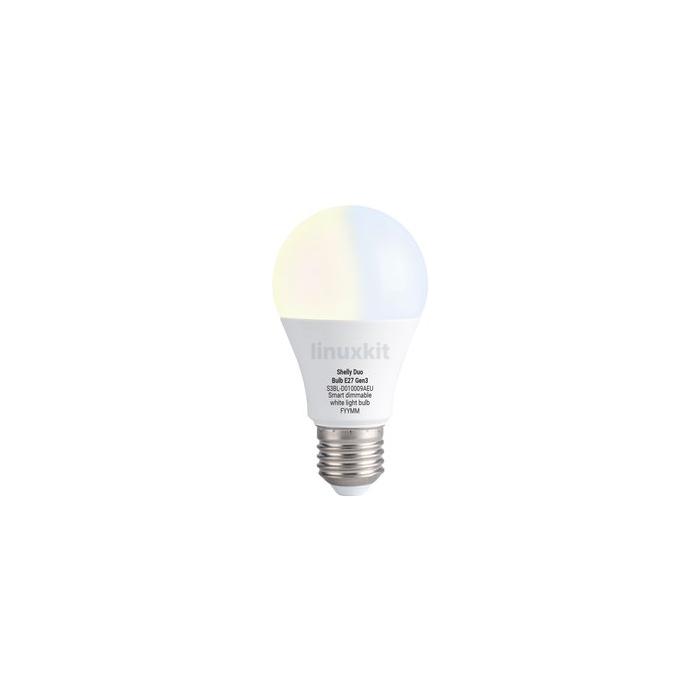 Shelly Duo WW/CW E27 Gen3 Smart Bulb
