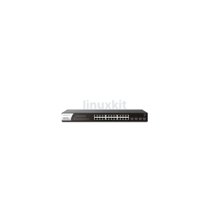 Draytek VigorSwitch VSP1281X-K 24-Port GbE PoE+ Network Switch