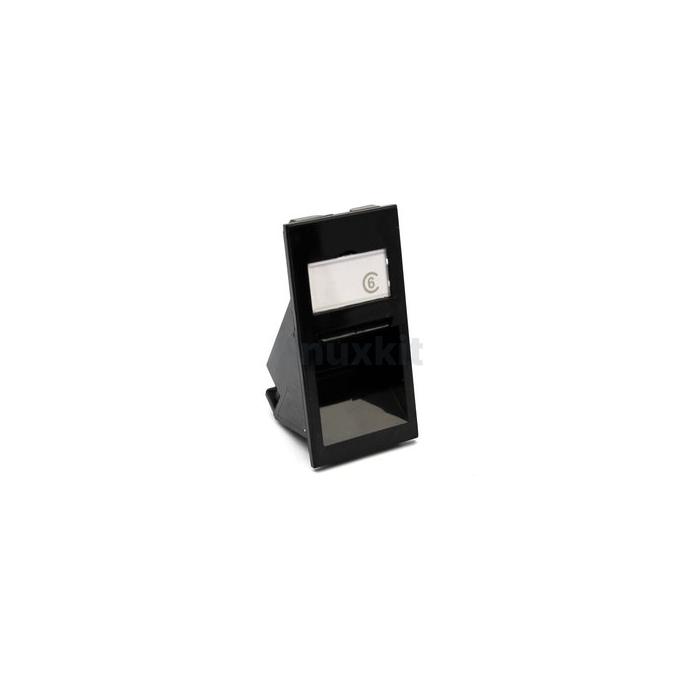 Excel Euromod Angled Shutter For Keystone Jack Black