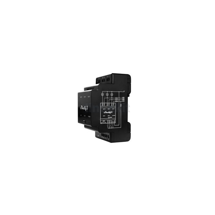 Shelly Pro 3 DIN-Rail Mounted 3 Channel Smart Switch