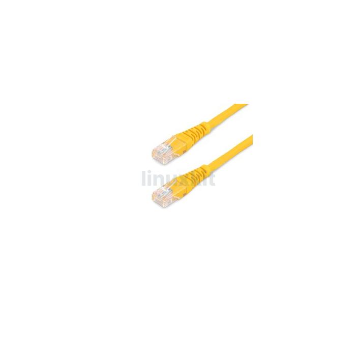 Ethernet Cable - Category 5 - Yellow - 1m